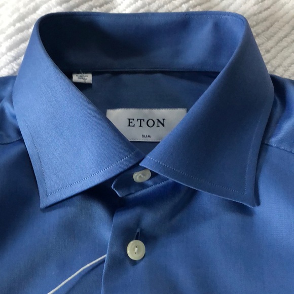 Eton Slim Fit Premium Cotton Dress Shirt - Picture 4 of 7